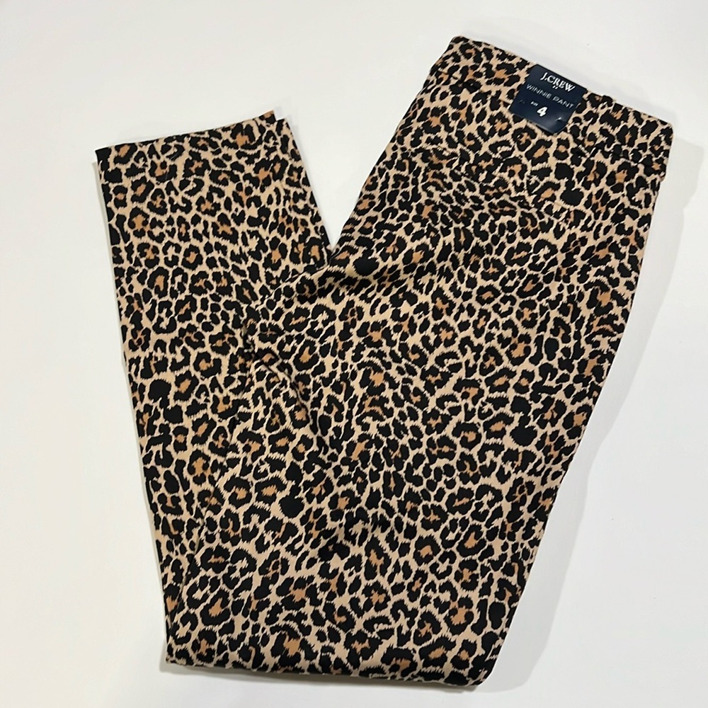 J . Crew - Winnie‎ Pant, 4, animal print, skinny stretch